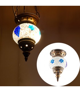 Lampara Turca Mini ( Maftuha)- Cristal Murano - Mosaico