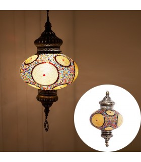 Lampara Turca - Cristal Murano - Mosaico - Gran Calidad - 60 cm