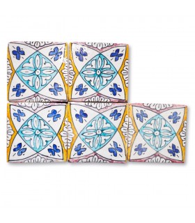 Azulejo Andalusí - 10 cm - Varios Diseños- Artesanal- Modelo 9