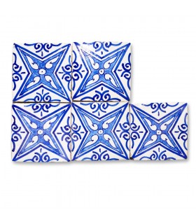 Azulejo Andalusí - 10 cm - Varios Diseños- Artesanal- Modelo 10