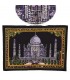 Tela Algodon India- Mezquita Taj Mahal -Lentejuelas-55 x 40 cm.