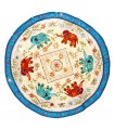 Teppich rund dekoration - Design-Elefanten - Baumwolle - 150 cm
