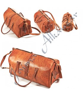 Viagem Duffle Couro - Handmade - Bolsa de transporte - 3 tamanho