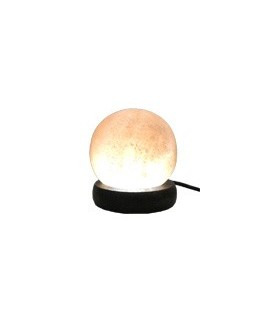 Mini Lámpara USB Sal Esfera Blanca del Himalaya - Color Blanco