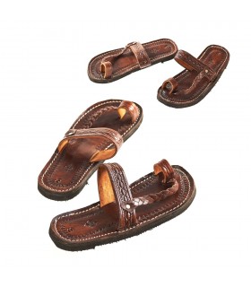 Unisex Leder-Sandale - Leder geflochten - verschiedene Größen - Qualität