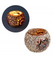 Portavelas Turco - Cristal Murano -Artesania Turca Tamaño 4
