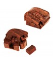 Puzzle Elefant Karton Holz - Geheimfach - 11,5 cm