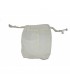 Cotton pouch - Closed string - Ideal nuts washed - 10 x 9 cm