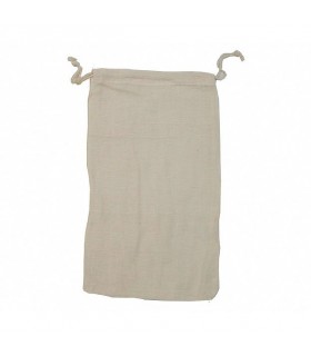 Dadi ideale di sacchetto - stringa chiusa - cotone lavato - 29 x 19 cm
