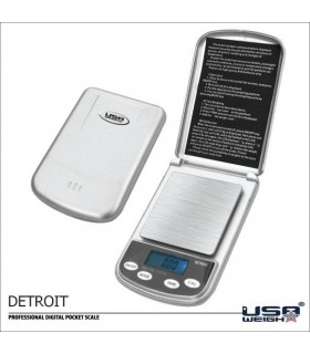Bascula Eléctronica PRO -DETROIT - 600 gr - 0,1 gr - Funda