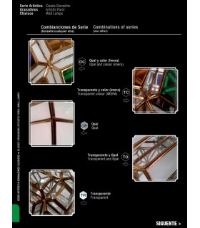 Farol Envejecido Modelo Córdoba - Serie Andalusí Granadina - Varios Acabados