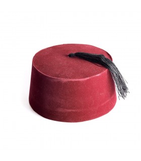 Gorro Arabe Rojo Flecos - Gorro Marroquí - Gorro Moro - NOVEDAD