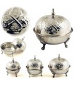 Moroccan Alpaca Sugar Bowl - Arabic Engraving - Sukar Model