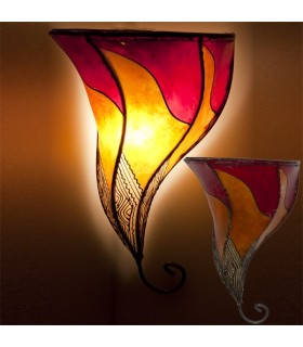 Aplique de Piel Pintado con Henna - Forja - Artesanal Colores