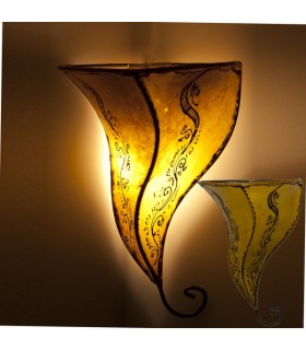 Aplique de Piel Pintado con Henna - Forja - Artesanal Colores