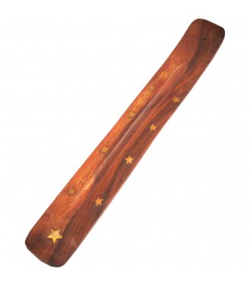 Incensario de Madera - Tablilla - Decorada con Motivos Varios