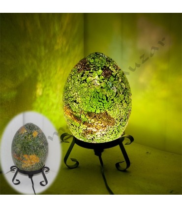 Egg Lamp - Mosaic Carquelado - NEW