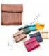 Cartera de Piel Cuadrada - Cuero Grabado - Varios Colores