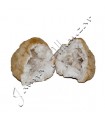 Geode - Mineral Roca - Quarz - Öffnet in 2 Stücken - 15 cm