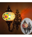 Turkish Wall Lamp - Murano Glass - Mosaic - Model KURAT