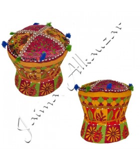 Taburete - Puff Rígido  - Yoga - Incluye Relleno - 35 cm