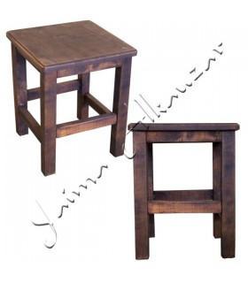 Taburete Artesano Madera Envejecida - Gran Calidad - NOVEDAD