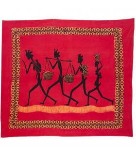 Índia-Tela Cotton-4 tribal homem-Artisan-210 x 245 cm