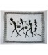 Tela Algodon-India- Tribu 4 Hombres-Artesana-210 x 245 cm