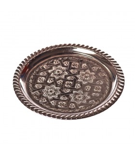 Bandeja de alpaca para Té - Varios Diámetros - Diseño Arabe