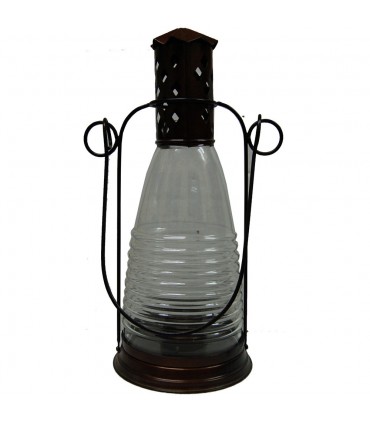 Kerze Laterne - Flasche, Schmieden und Glas