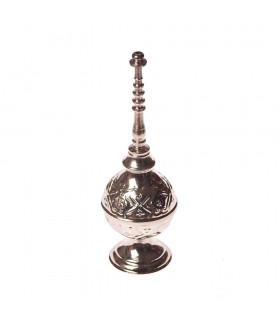 Perfumero Alpaca Grabada - 2 Piezas - Agua de Rosas