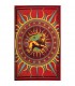 Stoff Baumwolle-Indien - Rasta Lion - Kunsthandwerk - 135 x 210 cm