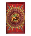 Inde-Cotton-Rasta Lion-Artisan-135 x 210 cm
