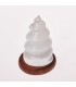 Lámpara Selenita Espiral - USB - Mineral Natural