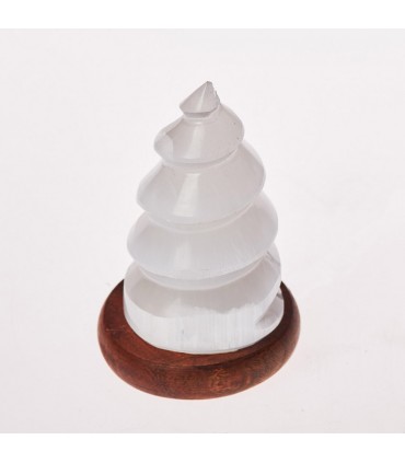 Lámpara Selenita Esfera - USB - Mineral Natural