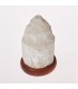 Selenit Lampe natürliches Mineral - USB - Kathedrale