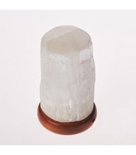 Lámpara Selenita Tronco - USB - Mineral Natural