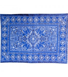 Tela Algodon India- Elefantes Floral  -Artesana-140 x 210 cm