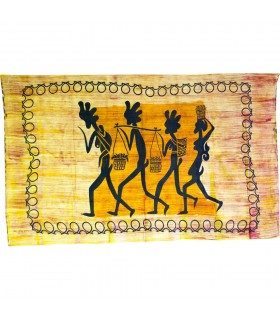 Tela Algodon India-De Camino al Mercado -Artesana-140 x 210 cm