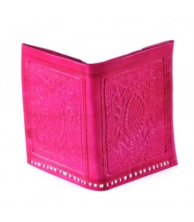 Cartera de Piel Rectángular - Cuero Grabado - Varios Colores