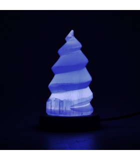 Lámpara Selenita Esfera - USB - Mineral Natural