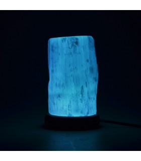 Lámpara Selenita Tronco - USB - Mineral Natural