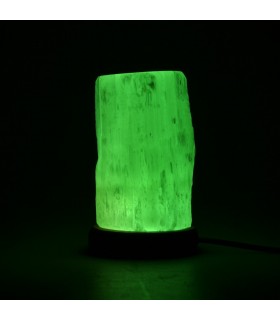 Lámpara Selenita Tronco - USB - Mineral Natural