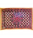 India-Cotton Fabric Elephant Pecock Mosaic-Artisan-140 x 210 cm