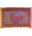Tessuto cotone India-Elefante Pecock Mosaico-Quesería - 140 x 210 cm