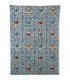 Tessuto di cotone India - elefanti pittura - artigiano-140 x 210 cm
