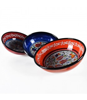 Bowl Turkish - handpainted embossed - assorted models