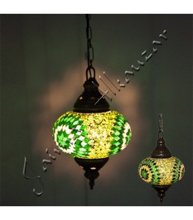 Lampara Turca - Cristal Murano - Mosaico - Gran Calidad - 25 cm