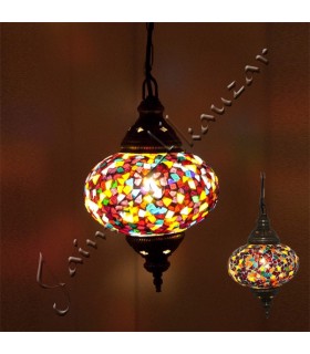 Lampara Turca - Cristal Murano - Mosaico - Gran Calidad - 25 cm