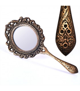 Spiegel Hand Bronzeguss